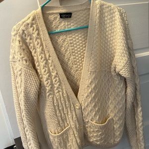Topshop chunky knit buttoned cardigan